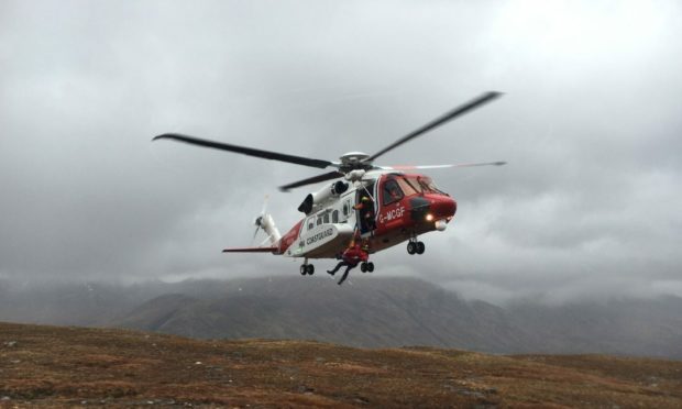 The Inverness coastguard helicopter has been assisting police and coastguard agencies in Mallaig over growing concerns for a missing person.