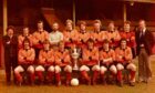The Rothes North of Scotland Cup winning squad of 1979. Back from from left to right: Stewart Neilson, Dave Clerihew, Jimmy Ross, Charlie Gray, Graham Senff, Neil Clayton, Irvine Allan, Gavin Gray, George Gilbert, Drew Baillie (assistant manager).  Front Row: Bobby Fraser, Kenny Wales, Jimmy Simpson, Gerry Graham, Colin Tweedie, Jimmy Noble.