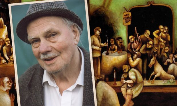 Hamish Henderson, driving force behind the 1951 festival, pictured in 1999, and the cover of the later CD of the festival.