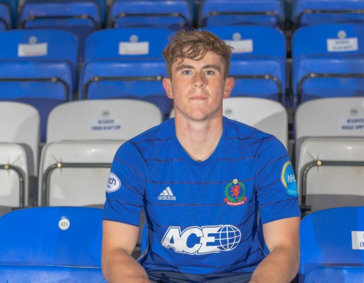 Finlay Robertson, who joined Cove Rangers on loan from Dundee last month.
