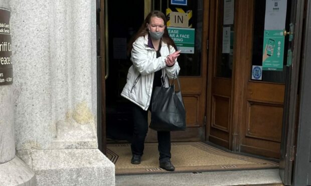 Heather Jolly leaves Aberdeen Sheriff Court