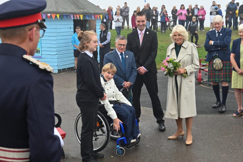 Duchess of Rothesay with Hamish's family. Picture by Jason Hedges