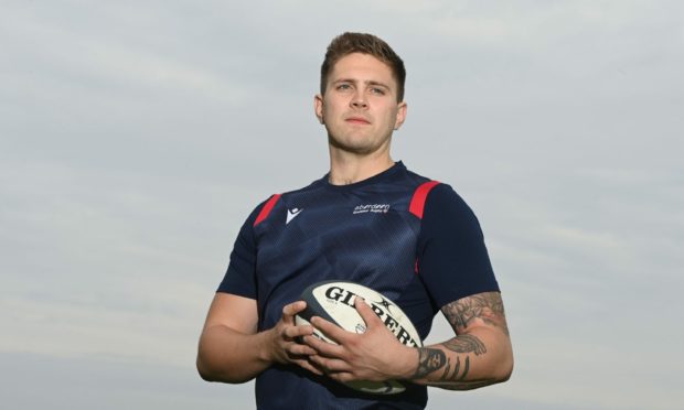 New Aberdeen Grammar signing Carwyn Walker.