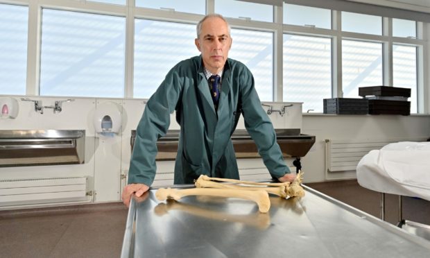 Prof Simon Parson, regius chair of anatomy at Aberdeen University, says one body donation can train hundreds of people - and save countless lives further down the line. Picture by Kami Thomson.