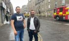 Talwinder Singh and Irfan Bashir from Aberdeen helped people escape the blaze in Albert Street.
