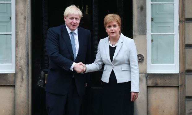 Prime Minister Boris Johnson and First Minister Nicola Sturgeon