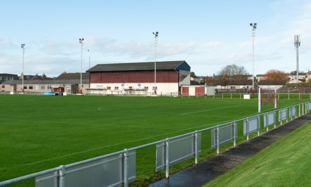 Kynoch Park, home of Keith FC.