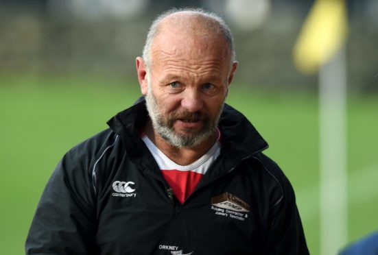 Orkney head coach Garry Coltherd. Rugby.