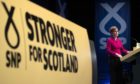 First Minister Nicola Sturgeon at the SNP conference in 2019