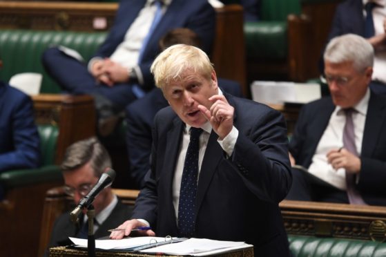 Prime Minister Boris Johnson speaking in the House of Commons, Westminster, where he announced a 1.25 percent increase in National Insurance from April 2022 to address the funding crisis in the health and social care system. Photo: UK Parliament/Jessica Taylor/PA Wire