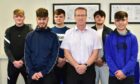 Albert Allan, general manager at Harland & Wolff (Arnish) welcomes apprentices to the shipyard