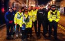 The Divisional Alcohol and Violence Reduction Unit on the streets with street pastors, Banffshire First Aid and CPT