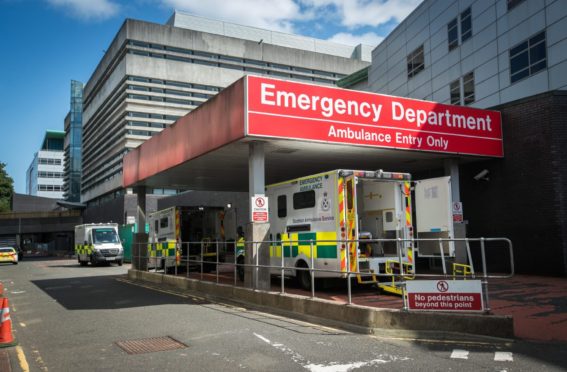 NHS Grampian says Aberdeen Royal Infirmary's emergency department is under extreme pressure.