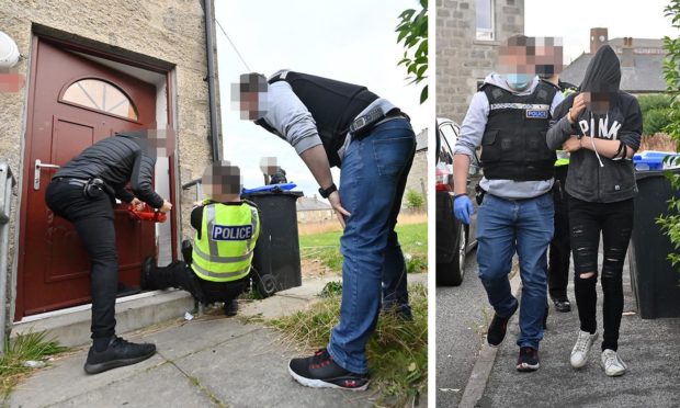 Properties in Fraserburgh were searched as part of the operation.