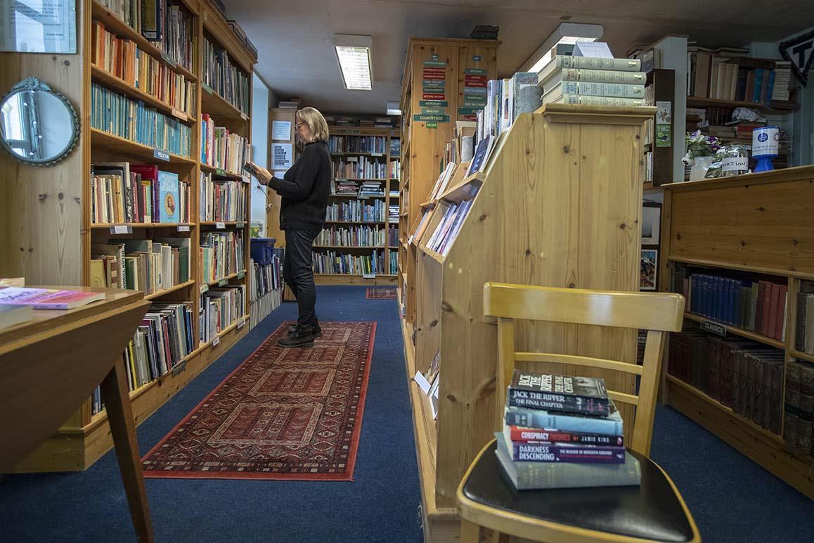 Inside The Open Book in Wigtown