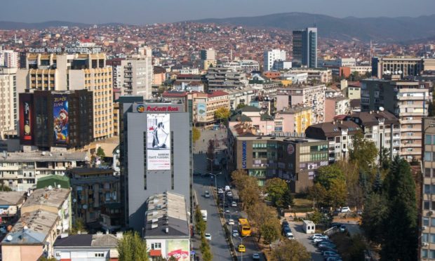 George Mitchell has been exploring the Kosovan capital of Pristina.