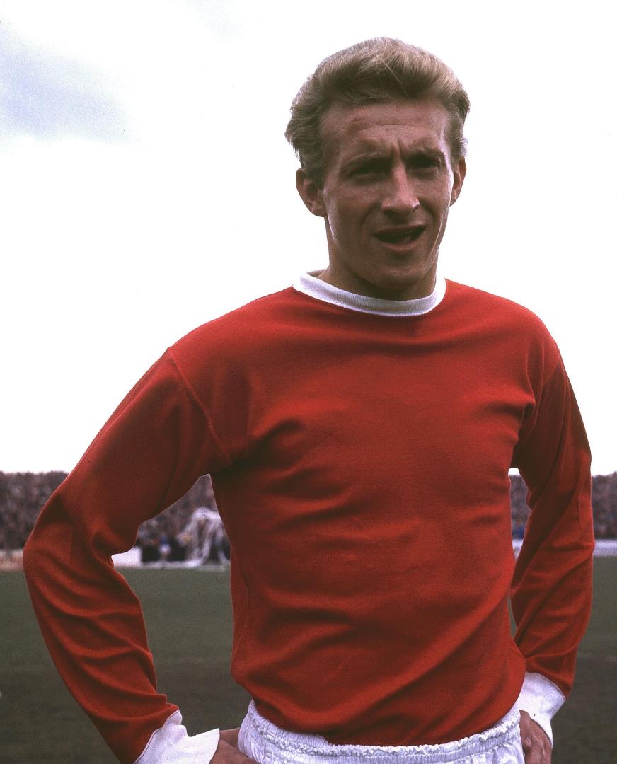 Denis Law pictured not long after signing for Manchester United for a British record transfer fee of £115000. Image: SNS 