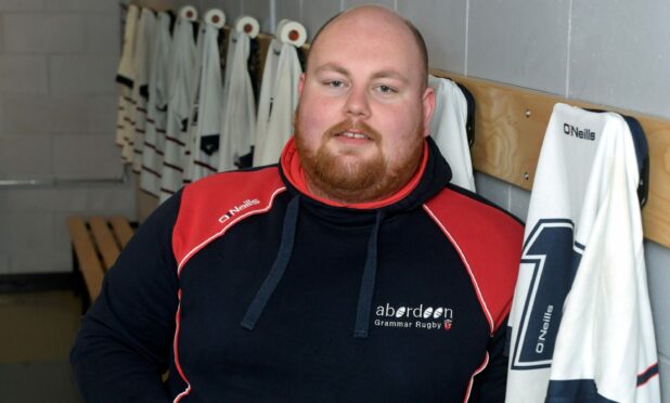 Aberdeen Grammar team manager John Stewart.