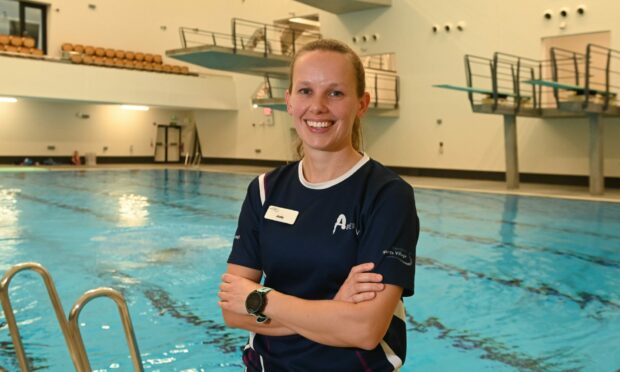 Aberdeen's elite diving coach, Judy Wardlaw.