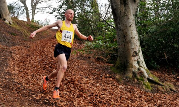 John Newsom competing at Grant Park, Forres, previously.