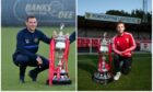 Banks o' Dee co-manager Jamie Watt, left, and Formartine United player-manager Paul Lawson are hoping for Evening Express Aberdeenshire Cup glory