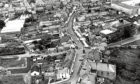 1973: An aerial shot of Turriff’s main street taken in the early 1970s.