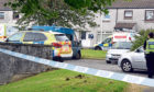 Police at the scene on Lerwick Road