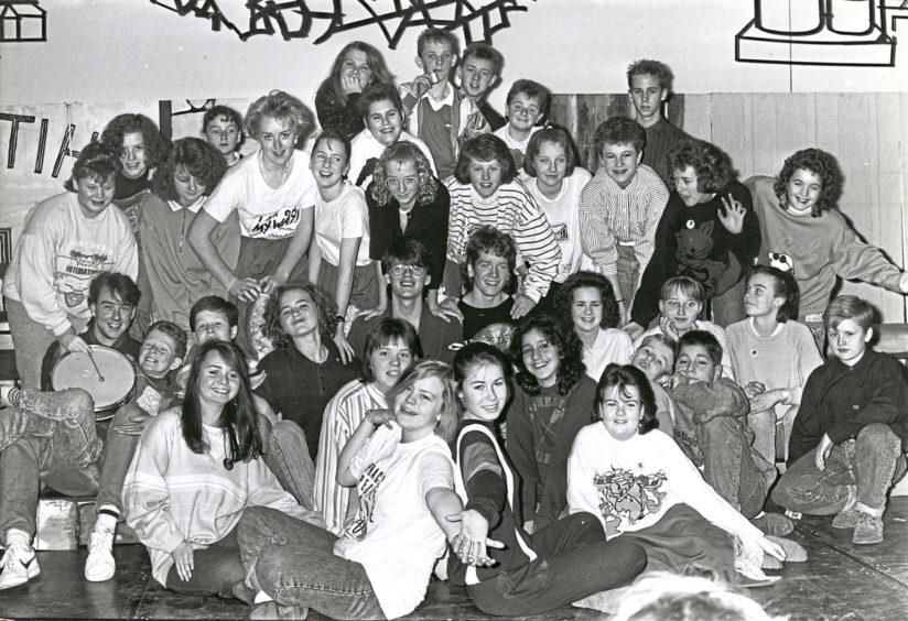 1988: The cast of Hazlehead Academy's production of Burkin's The Game which will be presented in the academy for three nights, starting tonight. Pupils from all years are taking part in the production which is being organised by the drama department.