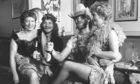 1986 - Recreating some Wild West bar room scenes at Bucksburn’s Four Mile Inn