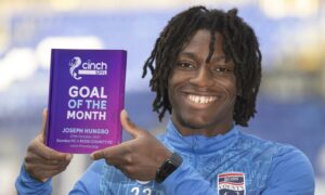 Joseph Hungbo’s outrageous free-kick for Ross County (unsurprisingly) wins cinch goal of the month for October