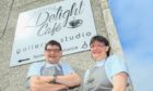 Andy Martin, owner of Delight Café Gallery, and his daughter Rosie