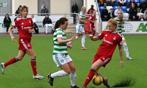 Scottish Women's Premier League 1 fixture between Aberdeen Women and Celtic. Picture by Kenny Elrick