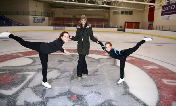 Gillian Thompson at centre with students