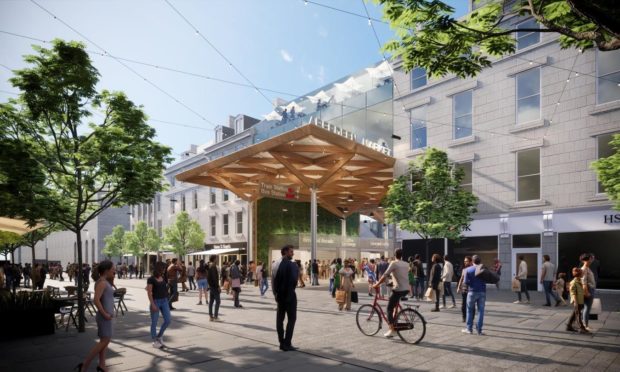 Concept images showing the new frontage of the redeveloped BHS site in Union Street