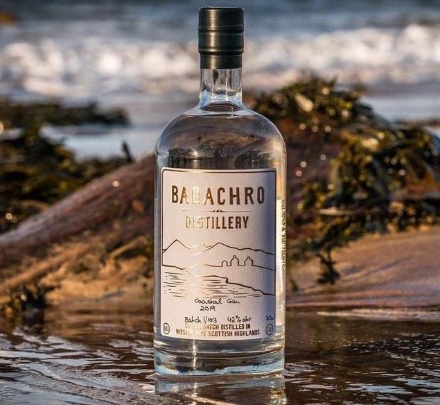 Bottle from Badachro Distillery (in the article some gift ideas for a Christmas in Scotland this 2021)