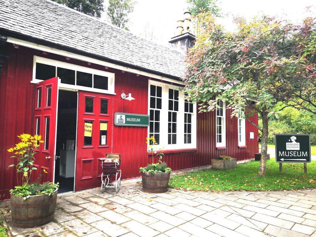 The Highland Museum of Childhood is located in the Old Victorian Railway Station in the spa village of Strathpeffer