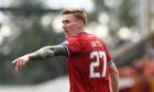 David Bates in action for Aberdeen.