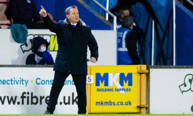 Caley Thistle head coach Billy Dodds during the Championship match against Kilmarnock.
