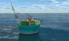 An artist impression of the Cambo FPSO vessel .
