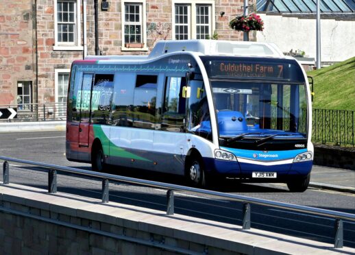 One of Stagecoach's electric buses in Inverness.
