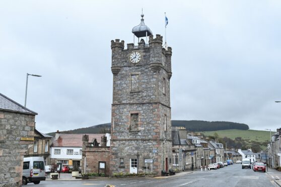 Refurbishment of the clock tower in Dufftown could take a step forward if town centre improvement plans are agreed next week. Picture by Jason Hedges