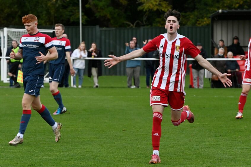 Kevin Hanratty was on the scoresheet for Formartine United
