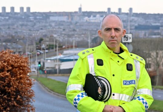 North East Police Commander George Macdonald at Nigg Police Station offices.