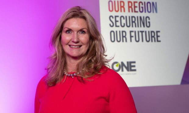 Jennifer Craw, chief executive of economic development agency Opportunity North East (ONE), at the launch of a series of events aimed at finding ways to transform the region's economy in Aberdeen.