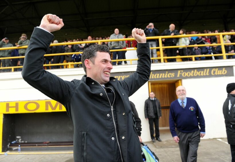 Former Forres Mechanics manager Charlie Rowley