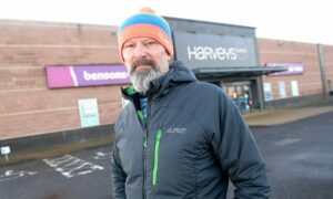 Duncan McCallum, The Ledge's chief executive, outside the Telford Street building that will house the Inverness climbing centre. Picture by Sandy McCook