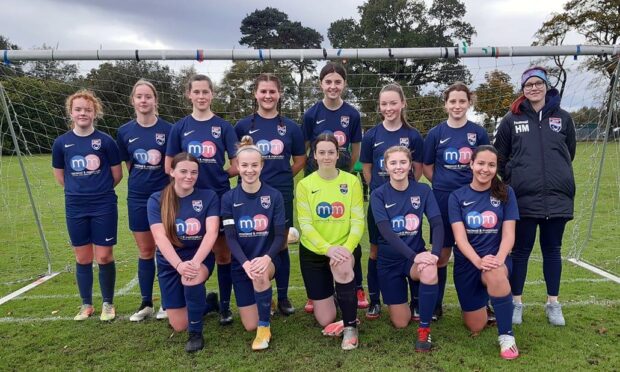 Ross County Girls and Women FC's under-15's squad finished runners up in the league and cup this year. Picture by Ross County Girls and Women FC.