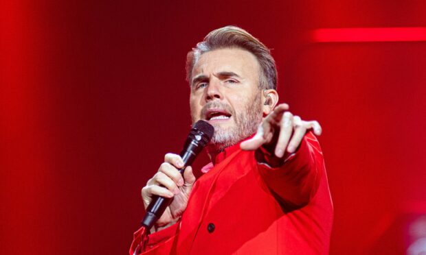 Epic show: Gary Barlow wowed fans at the P&J Live. Picture by Wullie Marr