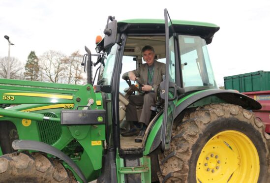 Andrew Martin turns his hand to tractors as he takes on some work with Scotland's Rural College.