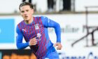 Dundee United's Logan Chalmers made his Inverness debut against Dunfermline on Saturday after sealing a loan move until the end of the season.